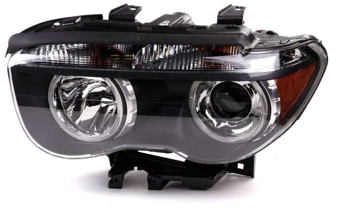 BMW Headlight Assembly - Driver Side (Xenon) (Clear Turnsignal) 63127165455